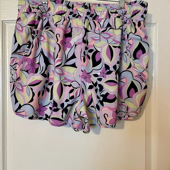 Avia Multicolor Athletic Running Short Size XXL Built In Dry Fit Liner Floral - Picture 3 of 6